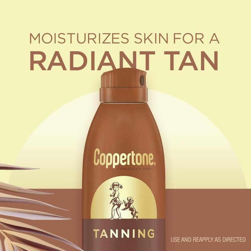 Spray de proteção solar Coppertone Tanning SPF 15 163mL (pacote